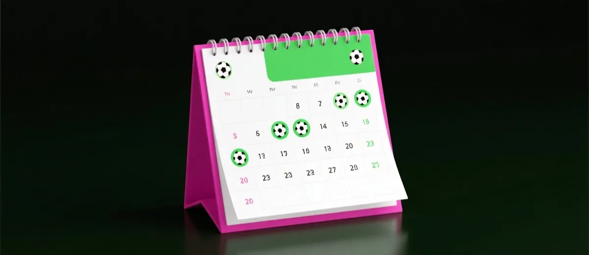 比赛日历与球队赛程联动示意图